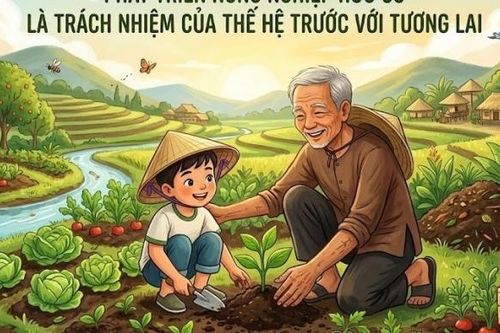 Phát triển nông nghiệp hữu cơ là trách nhiệm của thế hệ trước với tương lai