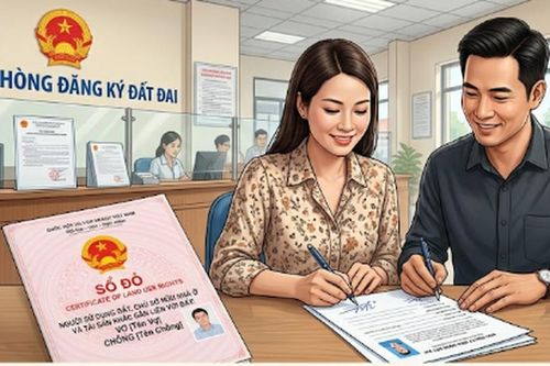 Vợ, chồng đứng tên sổ đỏ, ai phải ký đơn đăng ký biến động đất đai