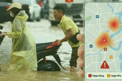 Người dân dễ dàng tra cứu điểm ngập qua iHanoi
