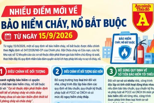 Những điểm mới về bảo hiểm cháy, nổ bắt buộc từ 15/9