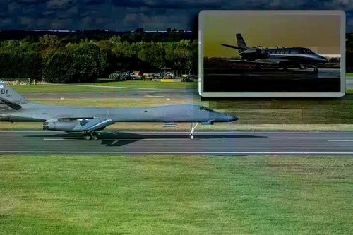 Máy bay hạ cánh nhầm xuống căn cứ có oanh tạc cơ chiến lược B-1B Lancer của Mỹ