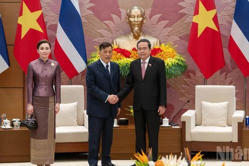 [Ảnh] Chủ tịch Quốc hội Trần Thanh Mẫn hội kiến Nhà vua Vương quốc Thái Lan Maha Vajiralongkorn Phra Vajiraklaochaoyuhua và Hoàng hậu