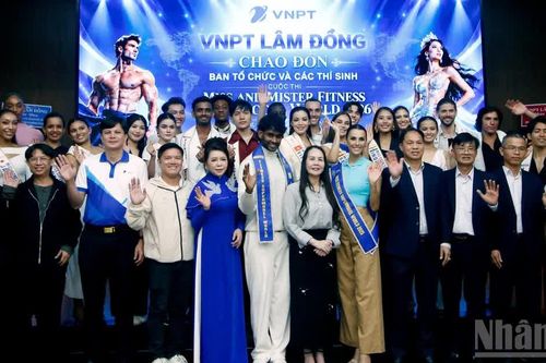 VNPT Lâm Đồng giao lưu thí sinh Cuộc thi Hoa hậu và Nam vương siêu mẫu thể hình thế giới
