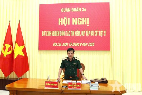 Quân đoàn 34 rút kinh nghiệm công tác tìm kiếm, quy tập hài cốt liệt sĩ