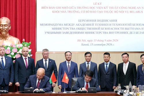 Bộ Công an Việt Nam và Bộ Nội vụ Belarus tăng cường hợp tác