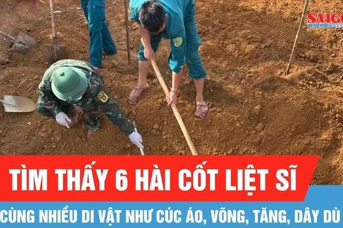 Quảng Ngãi: Tìm thấy 6 hài cốt liệt sĩ từ thông tin nhân chứng cung cấp