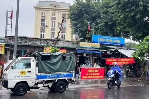 Chợ Kim Liên tạm dừng hoạt động để khắc phục tồn tại PCCC