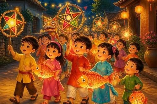 Cha mẹ có thể cùng con làm gì trong đêm Rằm tháng Tám?