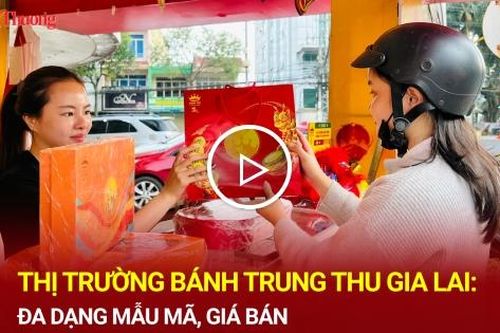 Thị trường bánh Trung thu Gia Lai: Đa dạng mẫu mã, giá bán