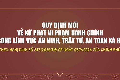 Quy định mới về xử phạt vi phạm hành chính trong lĩnh vực an ninh - trật tự, an toàn xã hội