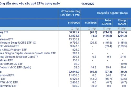 Các ETF tiếp tục rút ròng mạnh khỏi Việt Nam, riêng Fubon rút 3.400 tỷ từ đầu năm