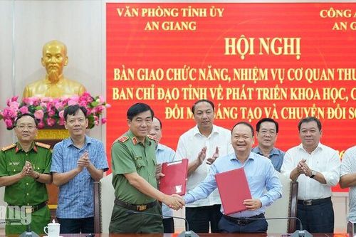Công an An Giang tiếp nhận vai trò Cơ quan thường trực Ban Chỉ đạo về khoa học, công nghệ