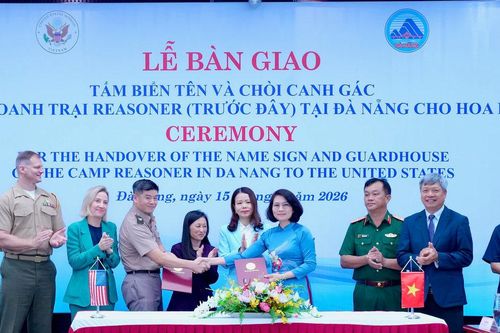 Đà Nẵng bàn giao hiện vật của doanh trại Reasoner trước đây cho Hoa Kỳ