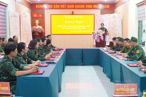 Thanh Yên tổ chức diễn tập chiến đấu phòng thủ
