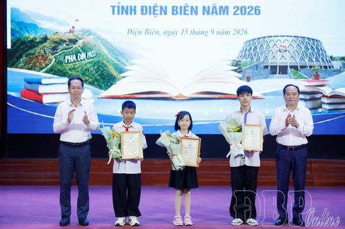 Trao 53 giải cuộc thi 'Đại sứ Văn hóa đọc' tỉnh Điện Biên năm 2026