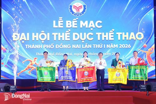 Bế mạc Đại hội Thể dục thể thao thành phố Đồng Nai lần thứ I năm 2026