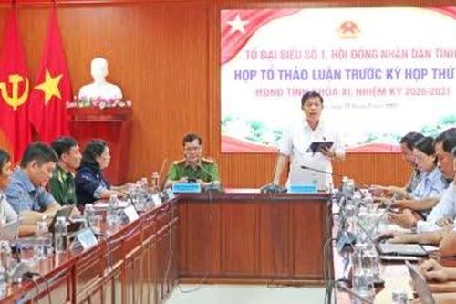 Tổ đại biểu HĐND tỉnh số 1 thảo luận nhiều nội dung trước Kỳ họp thứ 5