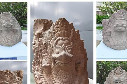 Đánh giá giá trị tượng sư tử Tháp Mẫm và phù điêu Naga Dương Long