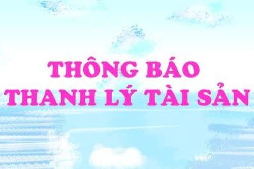 Công ty Cổ phần Cấp thoát nước Khánh Hòa thông báo về việc bán đấu giá tài sản thanh lý