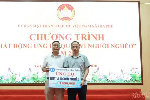 Xã Gia Phú phát động ủng hộ quỹ “Vì người nghèo năm 2026”
