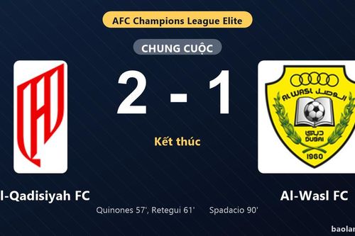 Thống kê trận đấu Al-Qadisiyah FC 2-1 Al-Wasl FC: M. Retegui tỏa sáng, Al-Qadisiyah FC giành trọn 3 điểm