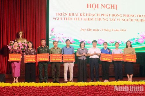 Phường Duy Tân triển khai phong trào “Gửi tiền tiết kiệm, chung tay vì người nghèo”