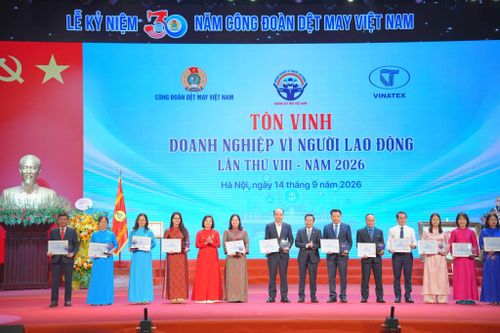 Tiên Hưng được tôn vinh Doanh nghiệp tiêu biểu vì người lao động năm 2026