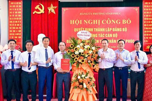 Phú Thọ: Nâng cấp thành Đảng bộ Bệnh viện Tâm thần Vĩnh Phúc