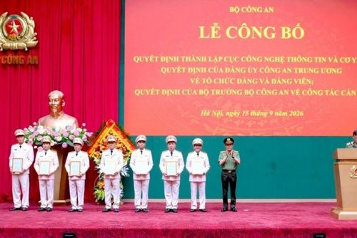 Bộ Công an thành lập Cục Công nghệ thông tin và cơ yếu