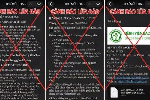 Cảnh báo thủ đoạn lừa đảo tại Bệnh viện Bạch Mai