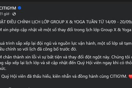 Cắt giảm hàng loạt tiện ích và nợ bảo hiểm hơn 6 tỷ đồng, chuỗi phòng tập CITYGYM lao đao