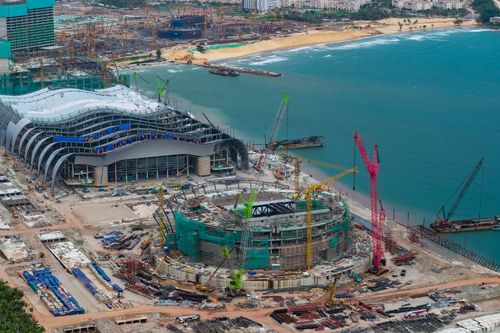Tăng tốc trên công trình nhà hát APEC Phú Quốc