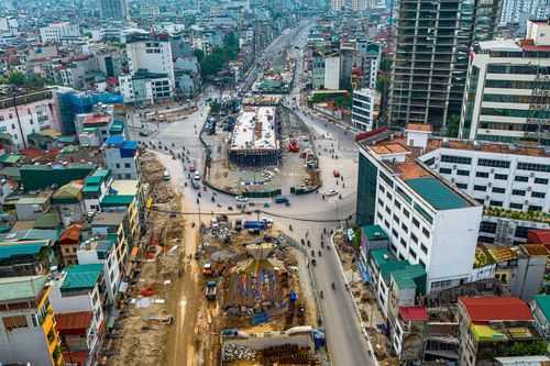 Hà Nội cho xe đi vào làn BRT tại nút Láng Hạ - Giảng Võ