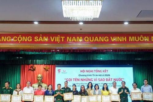 Chương trình Tri ân liệt sĩ năm 2026 tiếp nhận ủng hộ hơn 11 tỷ đồng