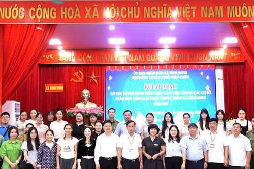 Xã Bình Minh tuyển dụng 78 viên chức giáo dục năm 2026