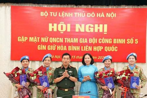 Nữ quân nhân Thủ đô góp sức vào sứ mệnh gìn giữ hòa bình Liên hợp quốc