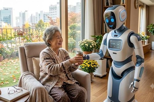 Khi robot trở thành 'người thân' của người cao tuổi, người bệnh ở Hàn Quốc