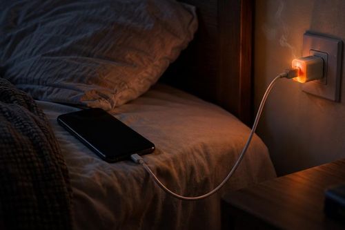 Sạc điện thoại khi ngủ: Mối nguy ngay đầu giường