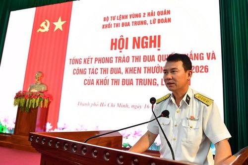 Khối thi đua Trung, Lữ đoàn, Vùng 2 Hải quân tổng kết Phong trào Thi đua Quyết thắng năm 2026