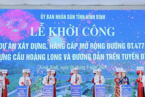 Ninh Bình: Khởi công dự án nâng cấp đường ĐT.477 gần 7.000 tỷ đồng