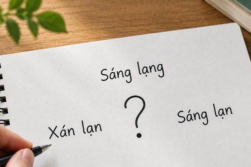 Xán lạn hay sáng lạn hay sáng lạng viết đúng chính tả?