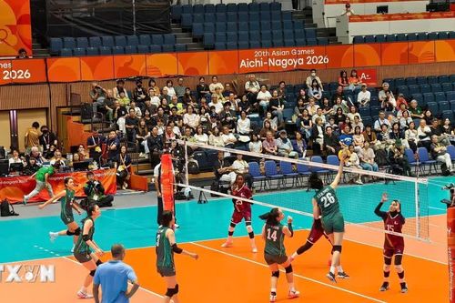 ASIAD 2026: Bóng chuyền nữ Việt Nam thắng áp đảo Qatar