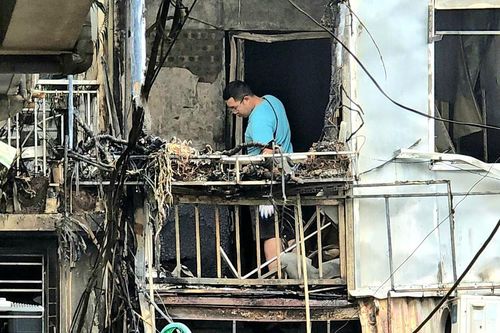 Hiện trường vụ cháy nhà 4 tầng khiến 5 người tử vong ở Hà Nội