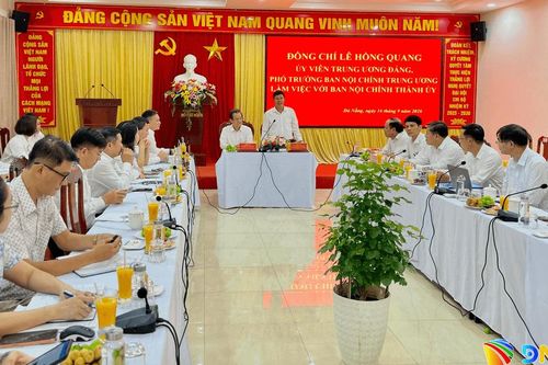 Lãnh đạo Ban Nội chính Trung ương làm việc với Ban Nội chính Thành ủy Đà Nẵng