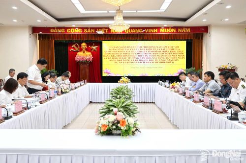 UBND thành phố Đồng Nai làm việc với Ủy ban Kinh tế và Tài chính của Quốc hội