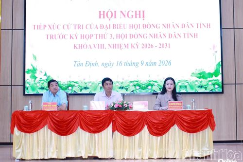 Đại biểu HĐND tỉnh Khánh Hòa tiếp xúc cử tri xã Tân Định