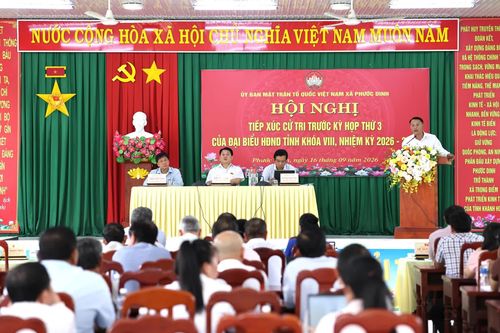 Đại biểu HĐND tỉnh tiếp xúc cử tri xã Phước Dinh