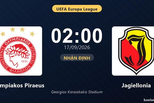 Nhận định Olympiakos Piraeus vs Jagiellonia: Điểm nóng cuộc đua tốp đầu