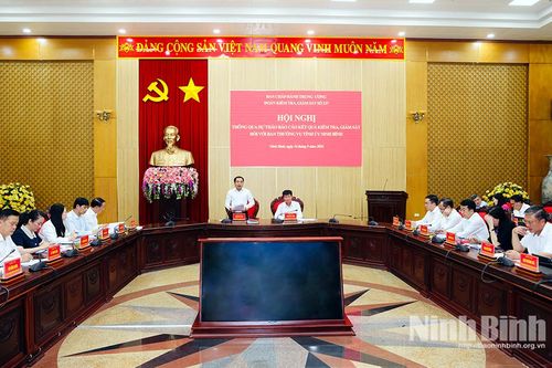 Đoàn kiểm tra, giám sát số 237 của Bộ Chính trị, Ban Bí thư thông qua dự thảo báo cáo kết quả kiểm tra, giám sát (đợt 3) năm 2026 đối với Ban Thường vụ Tỉnh ủy Ninh Bình