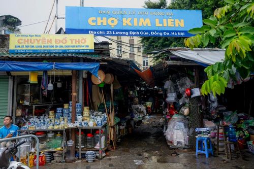 Chợ Kim Liên hơn 30 năm tuổi tạm dừng hoạt động